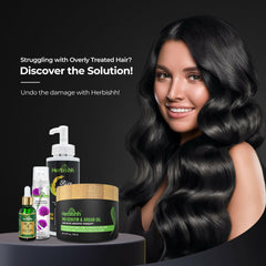 Rehab combo for overly treated hair - Herbishh Hair care.