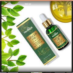 Set of 2 Exotic Ginger Essential Hair Oil - Herbishh Hair Oil.