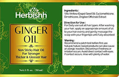 Set of 2 Exotic Ginger Essential Hair Oil - Herbishh Hair Oil.