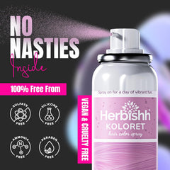 Koloret Temporary Hair Color Spray Pastel Pink- Herbishh