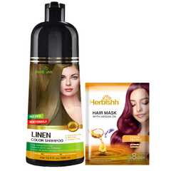 BUY 1 Bottle of 500ml  Color Shampoo- Herbishh Hair Dye.