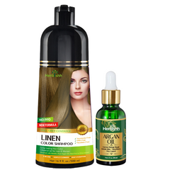 AS-BUY 1 Color shampoo & GET 1 Argan Oil - Herbishh Hair Dye.