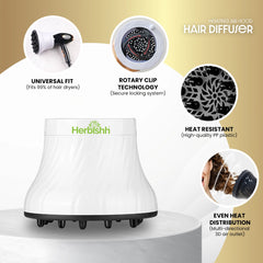 Herbishh Hair Dryer Diffuser Hair Accessories.