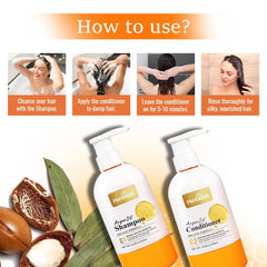 Herbishh Argan Oil Shampoo & Conditioner Hair care.