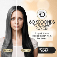Herbishh Rapid Infusion Hair Color Cream - Natural Black .