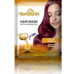 Herbishh Argan Hair Mask for Deep Conditioning & Hydration For Healthier Looking Hair 25 gm .