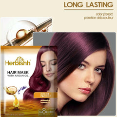 Herbishh Argan Hair Mask for Deep Conditioning & Hydration For Healthier Looking Hair 25 gm .