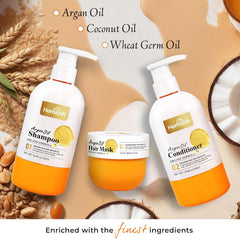 Herbishh Moroccan Argan Oil Shampoo and Conditioner Set with Hair Mask Hair care.
