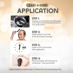 Herbishh Rapid Infusion Hair Color Cream easy 