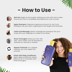 Just Curls Deep Conditioner - Herbishh Hair care.