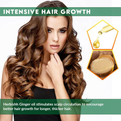 Set of 2 Exotic Ginger Essential Hair Oil - Herbishh Hair Oil.