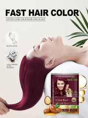 quick and easy wine red color shampoo