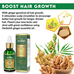 Set of 2 Exotic Ginger Essential Hair Oil - Herbishh Hair Oil.