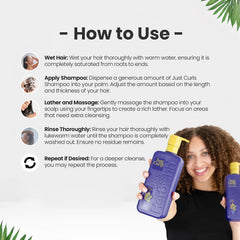 Just Curls Shampoo-easy to use 