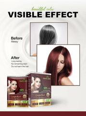 Visible effect Herbishh Hair Color Shampoo Travel Pack 
