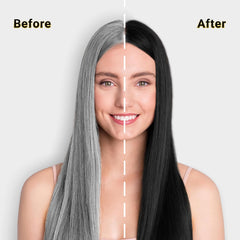 Black Hair Color Shampoo 10 Sachet- Herbishh Hair Dye.