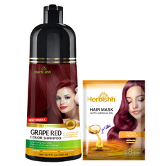 BUY 1 Bottle of 500ml  Color Shampoo- Herbishh Hair Dye.
