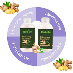 AS - Luxurious Combo -Thick Set, Ginger Oil & Argan Oil - Herbishh Health & Beauty.