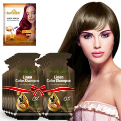 PPD Free Natural Hair Color Shampoo Sachet- Herbishh Hair Dye.