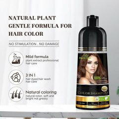 Hair Color Shampoo - Herbishh Hair Dye.