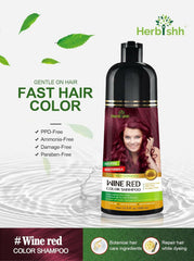 Wine Red Color Shampoo PPD Free fast and efficient 