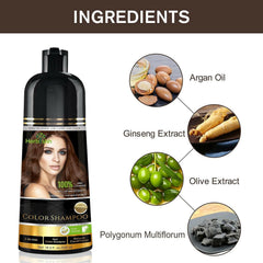 Hair Color Shampoo - Herbishh Hair Dye.
