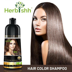 Hair Color Shampoo - Herbishh Hair Dye.