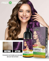 Herbishh Purple Hair Color Shampoo Hair Dye.