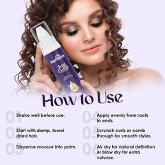 Just Curls Weightless Hair Mousse-Herbishh