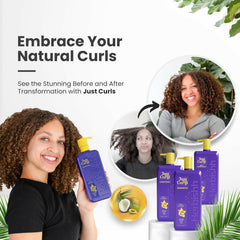 Just Curls Shampoo, Conditioner and Mask Set - Herbishh Health & Beauty.