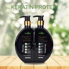 Keratin Shampoo & Conditioner Duo- Herbishh Hair care.
