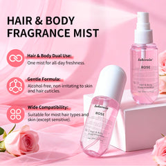 Lakerain Vanilla Rose Hair & Body Mist Set of 2