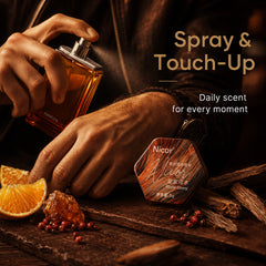 Men's Woody Citrus Cologne Spray & Perfume Balm Set 100ml + 5g