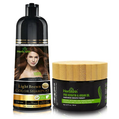 Buy 1 Pc Color Shampoo & Pro Keratin Hair Mask - Herbishh Hair Dye.