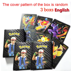 Pokémon TCG Black Gold Foil Cards  55 Pcs per Box 3 Pack Bundle Set