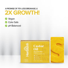 Castor Oil Shampoo Bar- Herbishh