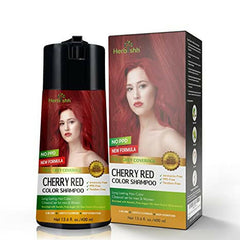Cherry Red PPD Free Hair Color Shampoo - Herbishh Hair Dye.