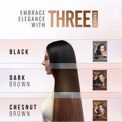 Black Hair Color Shampoo 10 Sachet- Herbishh