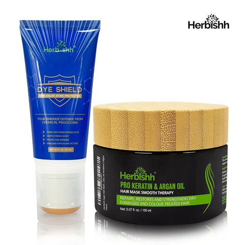 Dye defender + Pro Keratin Hair Mask - Herbishh .