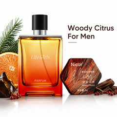 Men's Woody Citrus Cologne Spray & Perfume Balm Set 100ml + 5g