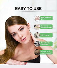 Golden Brown PPD Free Hair Color Shampoo - Herbishh Hair Dye.