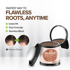 Medium Brown Koloret Root Touch Up Powder– 10 gm