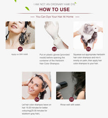 Burgundy Red Hair Color Shampoo 500ml - Herbishh .