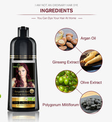Burgundy Red Hair Color Shampoo 500ml - Herbishh .