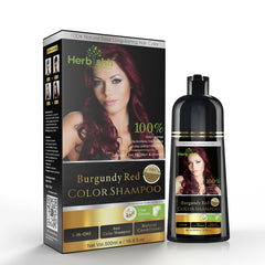 Burgundy Red Hair Color Shampoo 500ml - Herbishh .
