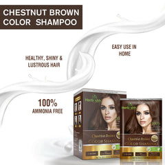 Travel size Color Shampoo Sachets - Herbishh Hair Dye.