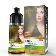 PPD Free Natural Hair Color Shampoo + Argan Hair Oil - Herbishh Hair Dye.