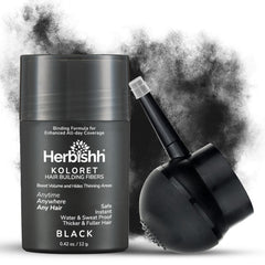 12 gm Herbishh Koloret Hair Building Fibers – Black Hair care.