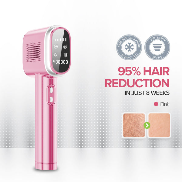 Herbishh IPL Laser Hair Removal Device- PINK