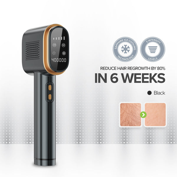 Herbishh IPL Laser Hair Removal Device- Black